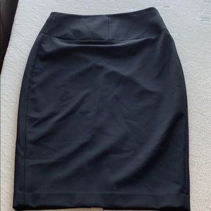 Black high waisted pencil skirt